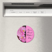 Selig Mutter Tag Rosa Blume Foto Einfach Magnet (In Situ (Geschirrspüler))