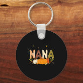 Selig Nana Pumpkin Herbst Herbst Erntedank Mama Schlüsselanhänger (Vorderseite)