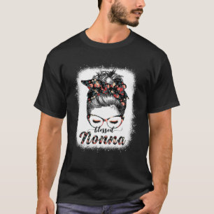 Selig Nonna Messy Bun Frauen glücklich Ostern, Mut T-Shirt
