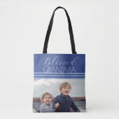 Selig Oma Custom Foto Geschenk Tasche (Vorderseite)