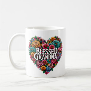 Selig Oma Floral Heart Kaffeetasse