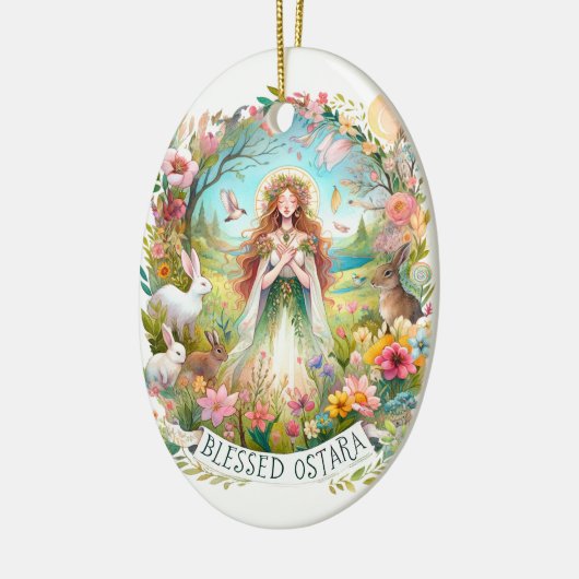 Selig Ostara Tree Wiccan Pagan Spring Keramik Ornament (Links)