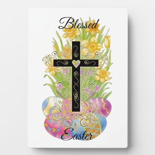 Selig Osterfest Fotoplatte (Vorderseite)