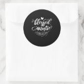 Selig Runder Aufkleber (Tasche)