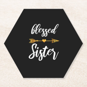 Selig Schwester Shirt Girls Frauenfamilie Thanksgi Untersetzer