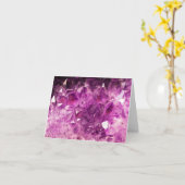 Selig sein Amethyst Karte (Gelbe Blume)