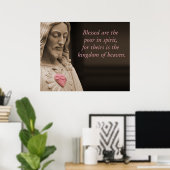 Selig sind die Armen im Geist Beatitudes Poster (Heimbüro)