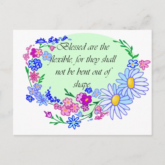 Selig sind die Flexible Postkarte (Vorderseite)