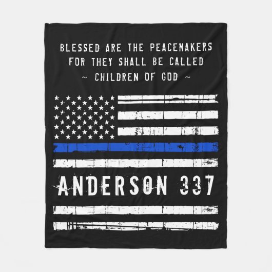 Selig sind die Friedensstifter Fleece Blanket (Vorderseite)