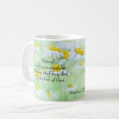 Selig sind die Friedensstifter - Matthew 5:9 Kaffeetasse (Vorderseite Links)