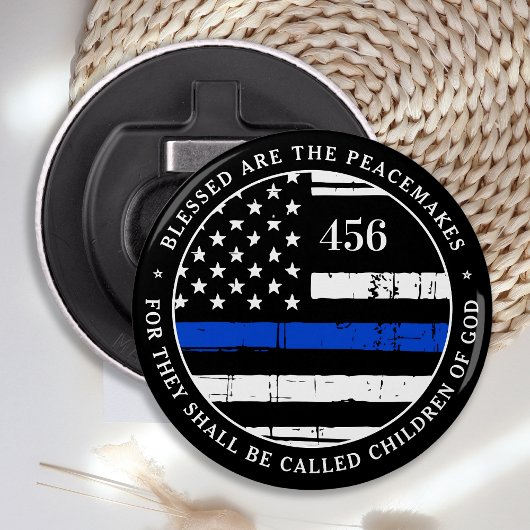 Selig sind die Friedensstifter Personalisierte Pol Flaschenöffner