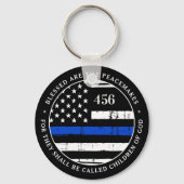 Selig sind die Friedensstifter Personalisierte Pol Schlüsselanhänger (Vorderseite)