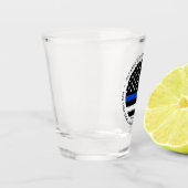 Selig sind die Friedensstifter Personalisierte Pol Schnapsglas (Links)