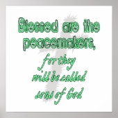 Selig sind die Friedensstifter Poster (Vorne)