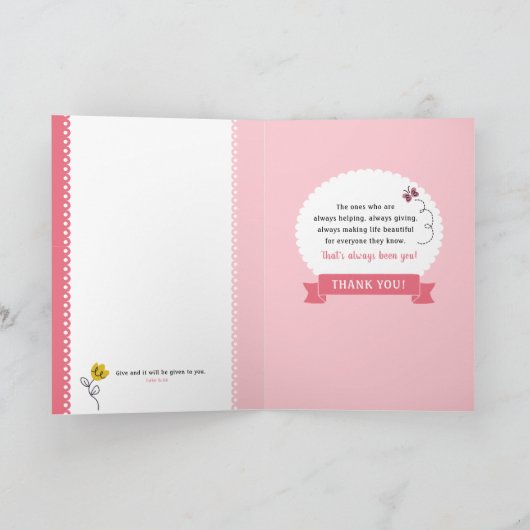 Selig sind die Givers Karte (Innenseite)