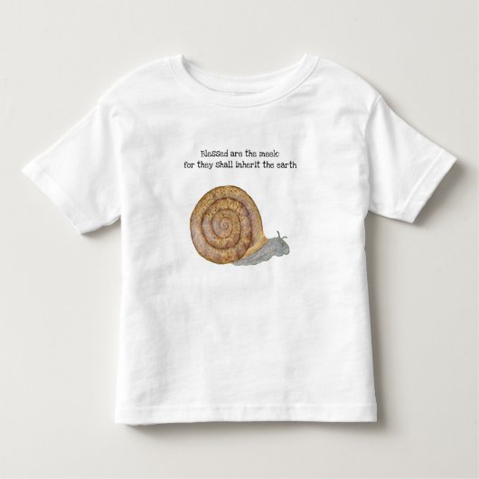 Selig sind die kleinen Schnecken T - Shirt (Vorderseite)