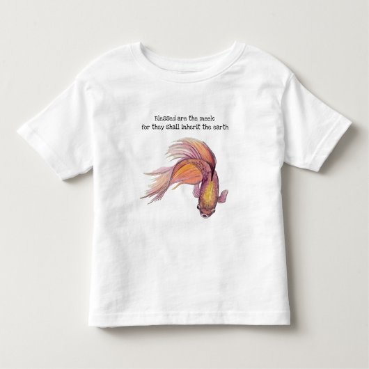 Selig sind die Meek Fish Kleinkind T - Shirt (Vorderseite)