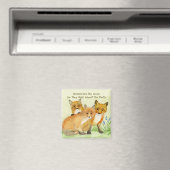 Selig sind die Meek Foxes Magnet (In Situ (Geschirrspüler))