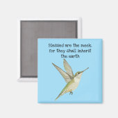 Selig sind die Meek Hummingbird Magnet (Vorderseite/Rückseite)