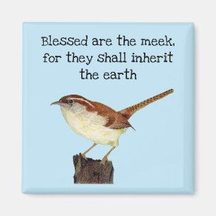 Selig sind die Meek Wren Magnet