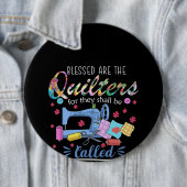 Selig sind die Quilter für sie werden Piecemaker Button (Beispiel)