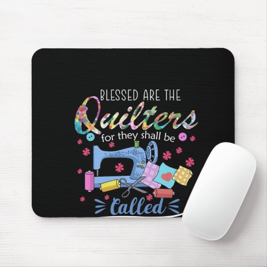 Selig sind die Quilter für sie werden Piecemaker Mousepad (Mit Mouse)
