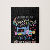 Selig sind die Quilter für sie werden Piecemaker Puzzle (Vertikal)