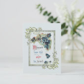 Selig sind die reinen Herzen Postkarte (Stehend Vorderseite)