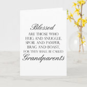 Selig sind... Großeltern Karte (Gelbe Blume)