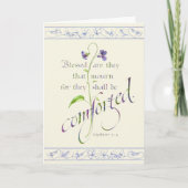 Selig sind sie, die trauern karte (Vorderseite)