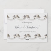 Selig Weihnachten Transparente Fotokarte (Rückseite)