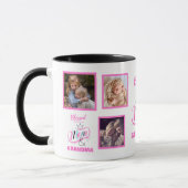 Selig zu werden Oma Foto Großkinder Geschenke Tasse (Links)