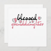 Selige Enkelin meiner lieblichen Großeltern Einladung (Vorne/Hinten)