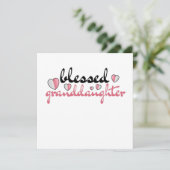 Selige Enkelin meiner lieblichen Großeltern Einladung (Stehend Vorderseite)