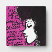 Selige Friedenspest mit Easel Fotoplatte (Vorderseite)