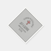 Selige Gewerkschaft Hochzeit Napkins Serviette (Ecke)