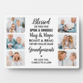 Selige Großeltern Personalisiert 6 Foto Collage Fotoplatte (Vorderseite)