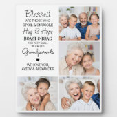 Selige Großeltern Personalisierte FotoCollage Fotoplatte (Vorderseite)