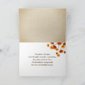 Selige Herbstgänge für Freunde Karte (Innenseite)