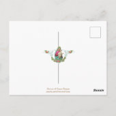 Selige Jungfrau Hagel Mary Jesus Latin Vintag Postkarte (Rückseite)