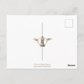 Selige Jungfrau Hagel Mary Jesus Latin Vintag Postkarte (Rückseite)