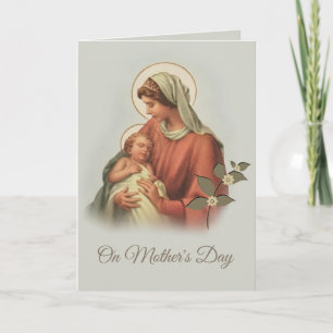 Selige Jungfrau Maria Mutter Baby Jesus Karte