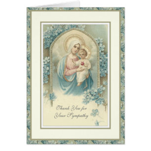 Selige Jungfrau Maria  Religiöse Beileidsbekundung