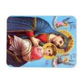 Selige Jungfrau Maria und Säugling Kind Jesus Magnet (Horizontal)