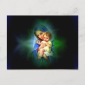 Selige Jungfrau Maria und Säugling Kind Jesus Postkarte (Vorderseite)