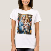 Selige Jungfrau Mary and Baby Jesus T-Shirt (Vorderseite)