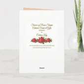 Selige Jungfrau Mary Baby Jesus Blume wird gut Karte (Rückseite)