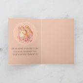 Selige Jungfrau Mary Baby Jesus Blume wird gut Karte (Innenseite)