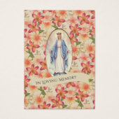 Selige Jungfrau Mary Beerdigung Gedenkkarte (Vorderseite)