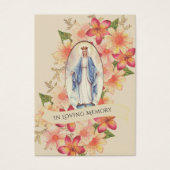 Selige Jungfrau Mary Beerdigung Gedenkkarte (Vorderseite)